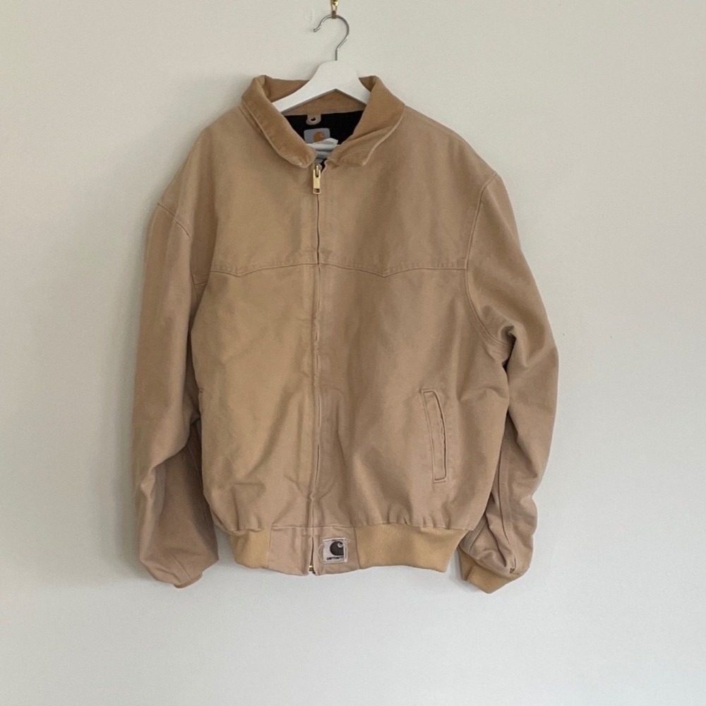 Vintage Carhartt J14WET Santa Fe Jacket Tan Sandstone Quilted Lined Mens 3XL